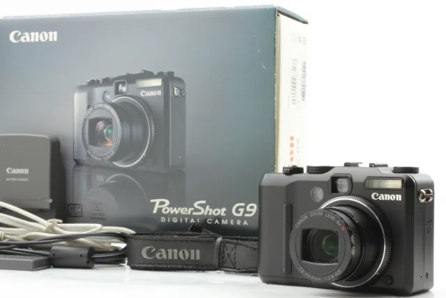[Near MINT IN Box] Canon PowerShot G9 12.1MP Digital Camera Black From JAPAN