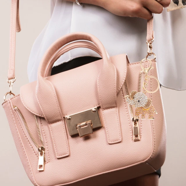 Jewelry Clasps Keyring Metal Keychain White Keychain Lady Bags 11