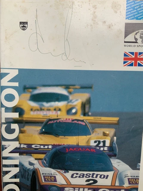 1989 Donnington park programma wheatcroft coppa oro firmata Derick Bell