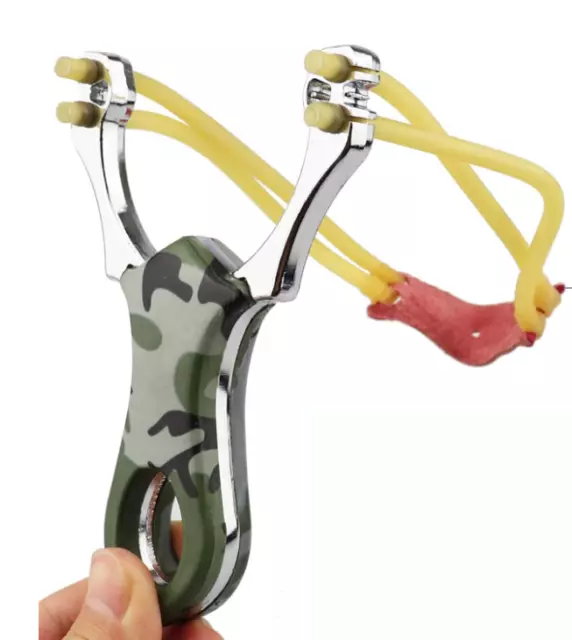 Slingshot Catapult Alloy Handle powerful Sling Shot Outdoor Game Hunting New UK