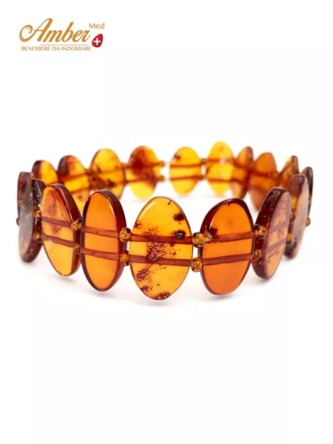 Bracciale d'ambra vera baltica “Choco” | Genuine baltic amber bracelet