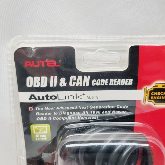 AUTEL AL319 AUTOLINK OBD II CAN Code Reader Reads Check Engine Light