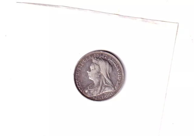 Queen Victoria Silver Shilling 1900. Circulated But Still Has Good Detail