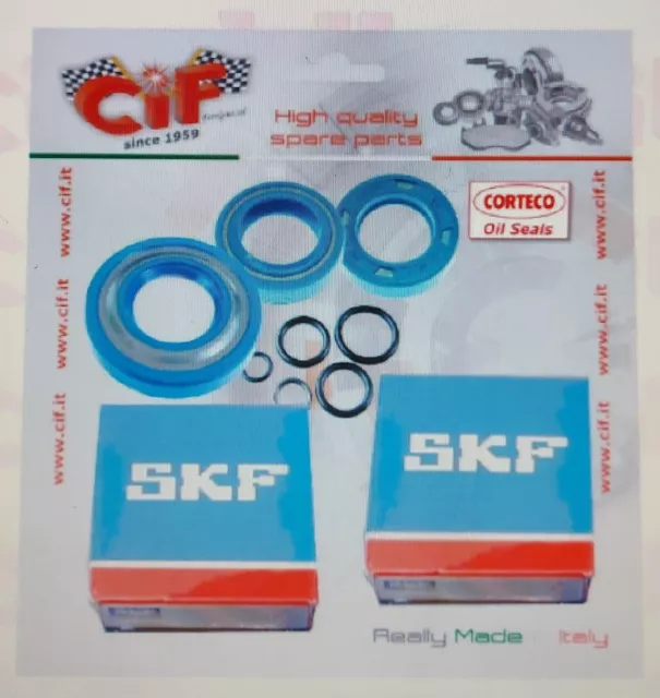 Kit revisione albero motore CIF 5169-KT con paraoli Corteco E cuscinetti SKF