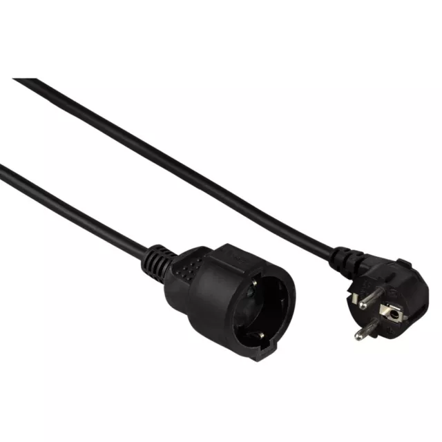 Hama® Verlängerungskabel Stromkabel Verlängerung PROFI Kabel 2m Schuko Stecker