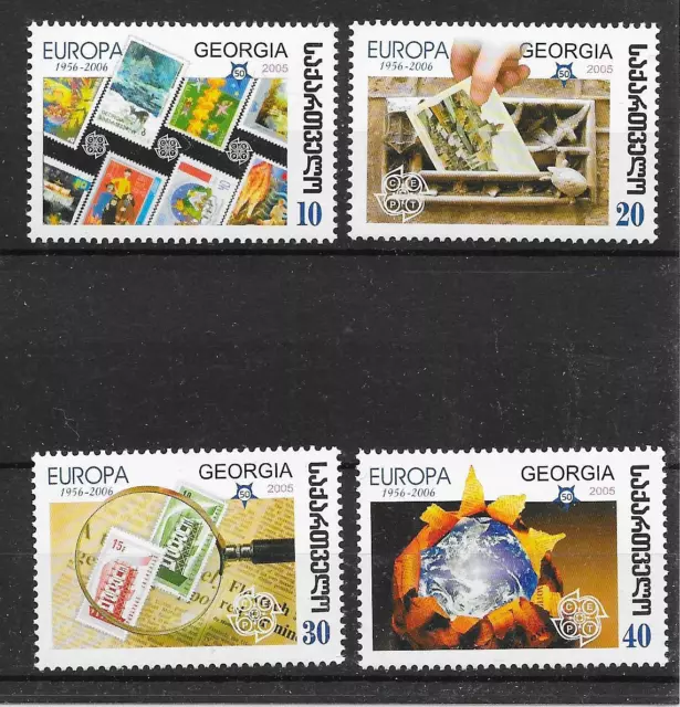 i887 GEORGIEN/ 50 Jahre CEPT-Marken MiNr 507/10 A **