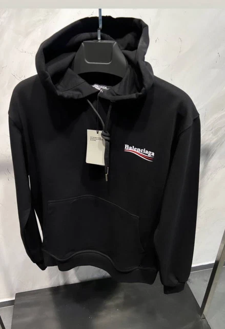 Felpa balenciaga hot sale uomo nera