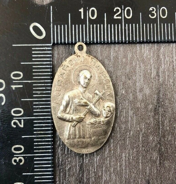 St Gerrard Religious Gerardus Majella Tag Medal Catholic Authentic Vintage