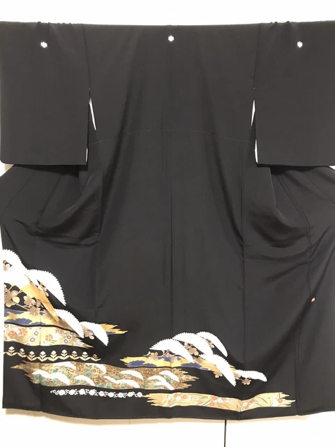 @@ Japanese tomesode kimono f/wedding ceremony, embroidery