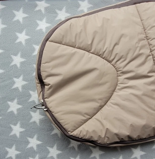 Mamas and Papas kaltes Wetter gemütliche Fußmuff in cremefarben Sand Biege Vlies Okarro 4