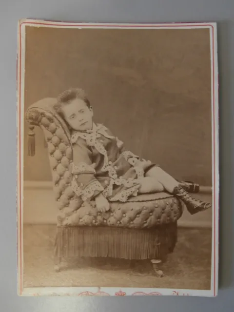 Very Rare Memento Mori Schemboche Antique Child Photography Late 800