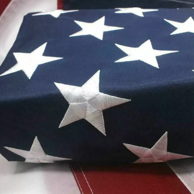 2x3 3x5 4x6 5x8 6x10 Ft American US Flag 420D Embroidered Stars Brass Grommets