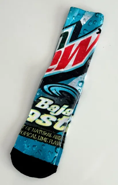 Odd Sox Mountain Dew Baja Blast Crew Socks - New without Tags