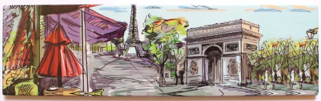 Magnétique Frigo Souvenir Paris - Tour Eiffel - 8.5x8.5 Cm - NEUF - Idée Cadeau