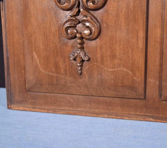 *Pair of Vintage French Carved Architectural Panels/Trim in Solid Wood 9