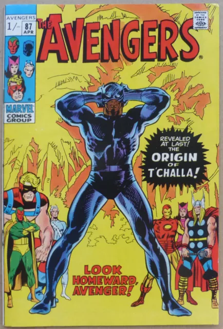 The Avengers #87, Origin Of "T'challa" (The "Black Panther") High Grade Key!!