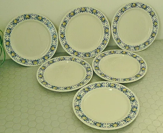 Lot7 6 Assiettes À Dessert Porcelaine Villeroy Et Boch Modèle Cadiz Clacquesin &