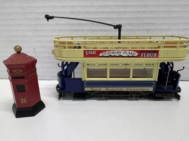 Dept. 56 Dicken's Village English Post Box (Retired) & Corgi Classic Tramway Car