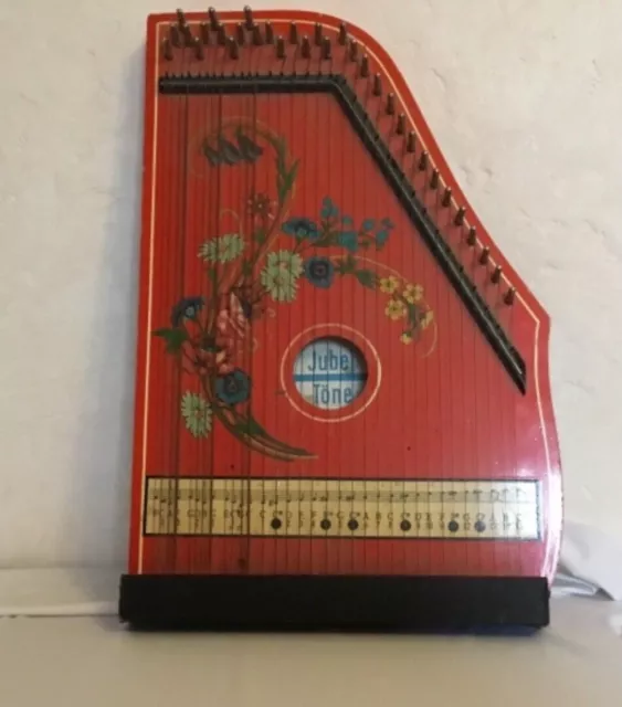 Jubel Tone cithare Harp 60-70's GERMANY MUSIMA MARKNEUKIRCHEN ZITHER 33 STRINGS