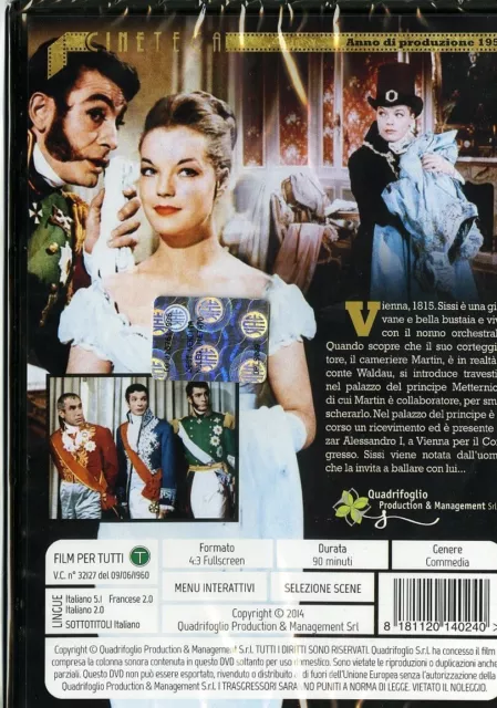 Dvd SISSI LA FAVORITA DELLO ZAR con Romy Schneider nuovo sigillato 1960 2