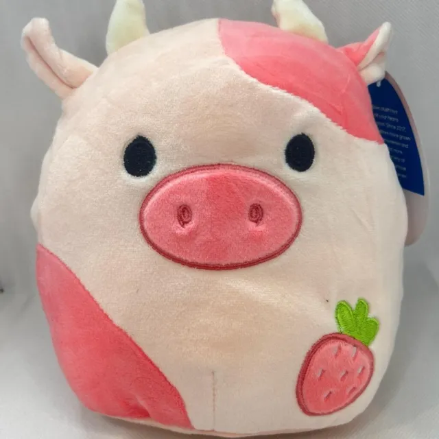 Reshma The Pink Strawberry Cow - Hot Topic Exclusive Squishmallow 8 Plush  NWT