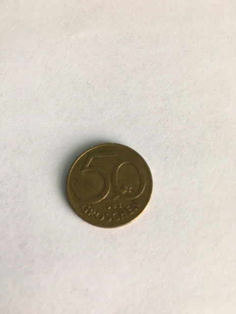 1963 Austria 50 Groschen Coin