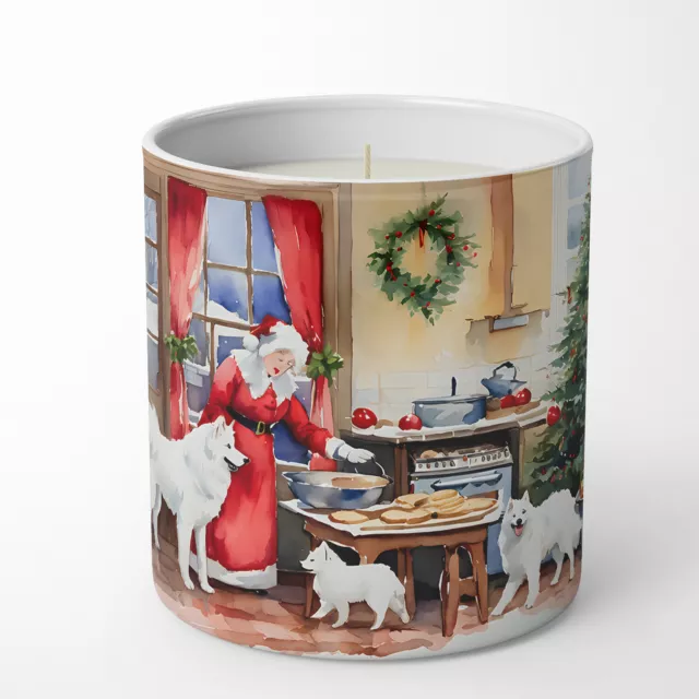 Samoyed Christmas Cookies 10 oz Decorative Soy Candle DAC3878CDL