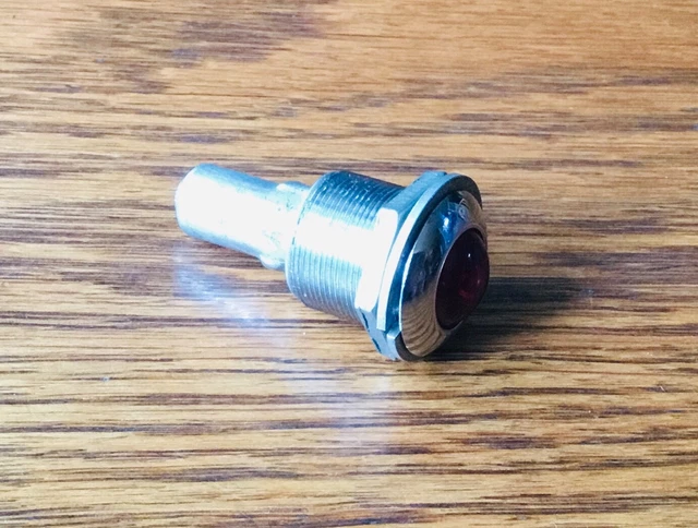 1950s 1960s EMERGENCY BRAKE LIGHT SIGNAL vtg dash indicator accessory 3