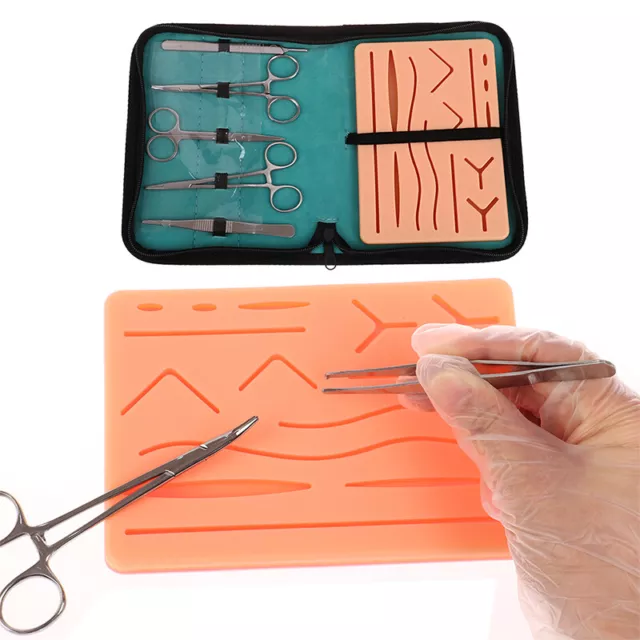 Medical Skin Suture Practice Silicone Pad Set Wound Simulation For Training