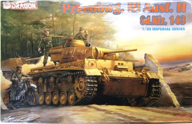 Dragon 1:35 Scale Pzbeobwg. lll Ausf. H Sd.Kfz. 143 Model Kit # 9030 - Sealed