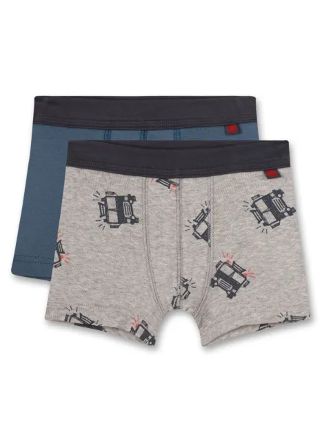 Sanetta Boys Shorts 2er Pack - Pant,Underpants,Single Jersey, 104-140 Blue UK