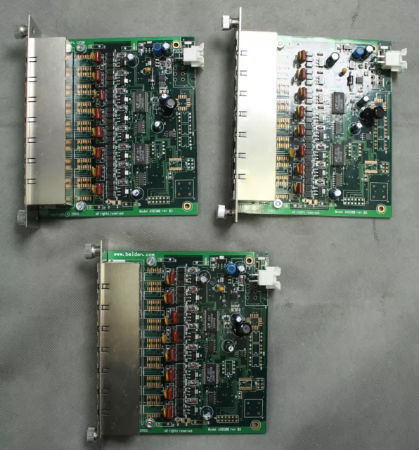 Lot of 3 Belden AX6500 rev 3 PowerSense 16 Port PoE IEEE 802.3af Modules