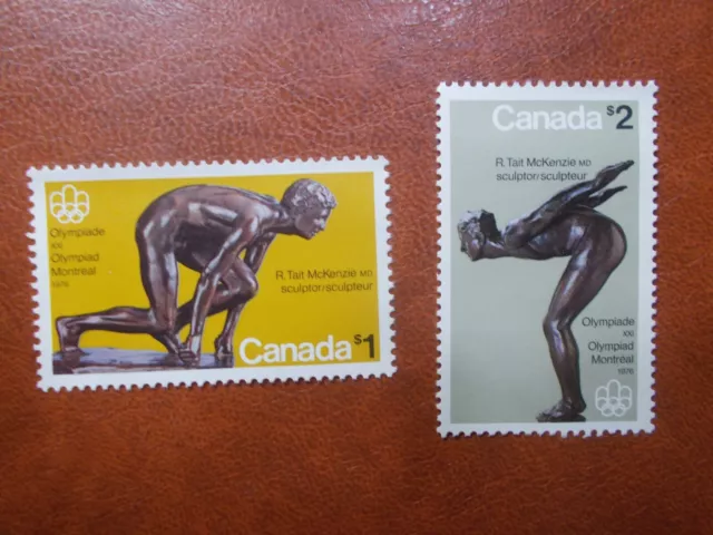 Lot 2 Timbres CANADA n°559/560  JO été 1976 neufs** (BP)