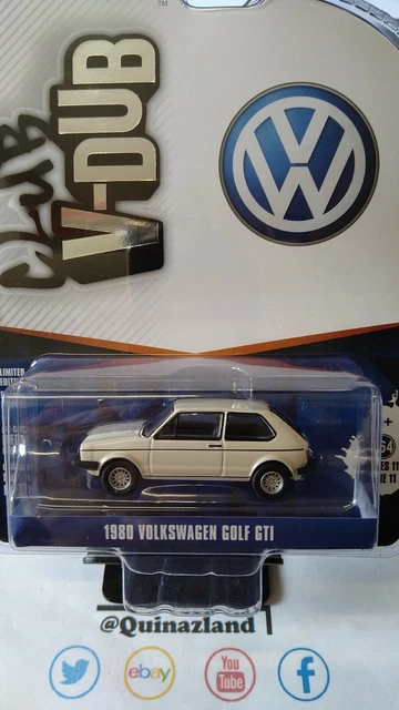 Voiture Miniature Greenlight VW Rabbit GTI - Série Club Vee-Dub, échelle 1/64, Bleu, Neuve Sous Blister