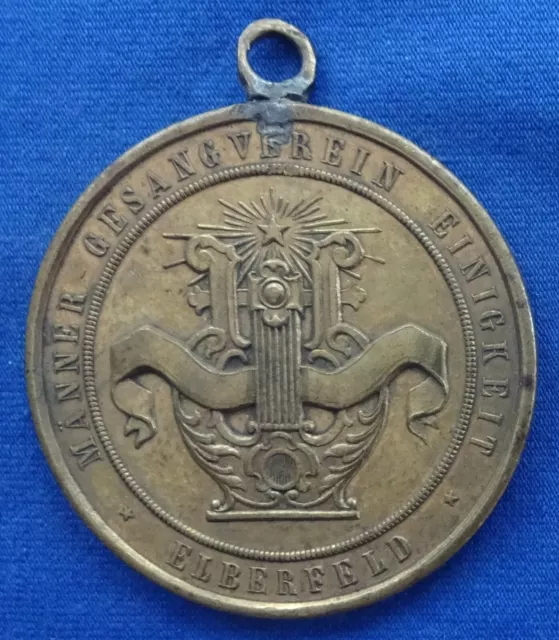 Elberfeld - Bronzemedaille 1908 - 25jähriges Jubiläum Männergesangs Verein