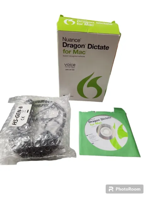 Nuance Dragon Dictate For Mac (Version 4). Speech Recognition Software New Seal