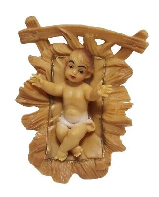 1 Baby Jesus Manger Nativity Figure Plastic Fontanini Style Child Friendly