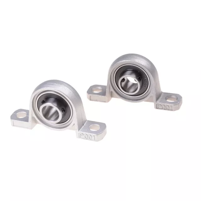 2x 12mm Diameter Bore Ball Bearing Pillow Block Mounted Support KP001  ZT