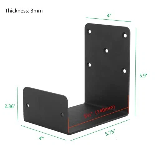 Heavy Duty Mantel Brackets,Fireplace Shelf Brackets,U-Shaped Beam-Style 2