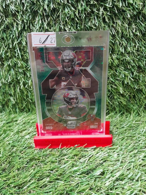 2020 Panini Contenders Optic Prizm Tom Brady Lavonte David 6/27 Buccaneers