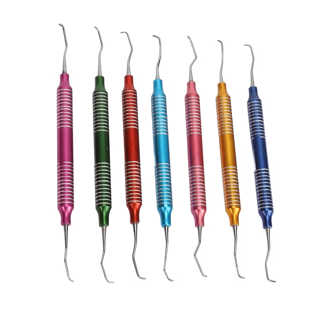 Professional Dental Sickle Scalers | Double-Ended Stainless Steel Tartar Remover For Dentists & Veterinary Use