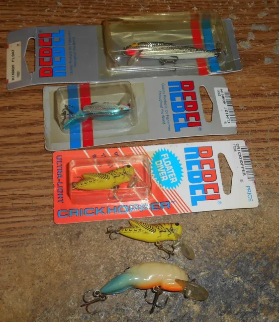 VINTAGE HOMER LE Blanc Swim Whizz Musky Lure Lot/2 Different