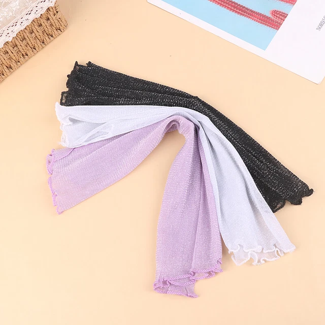 Sciarpa Primavera Estate Moda Chiffon Collo Collare Donna Crema Solare Varietà-xp
