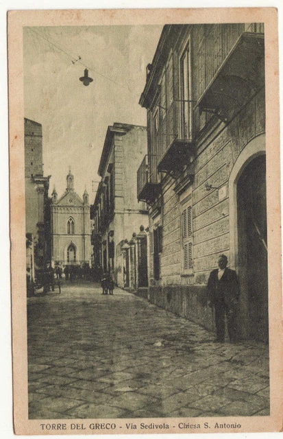 23-24139 - Napoli Torre Del Greco - Via Sedivola Viaggiata 1928 Fb Asportato