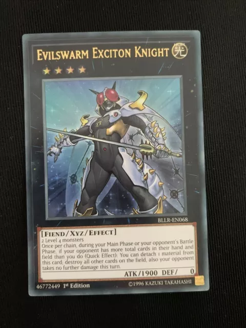 Yugioh Evilswarm Exciton Knight Ultra Rare Bllr-En068 1St Edition