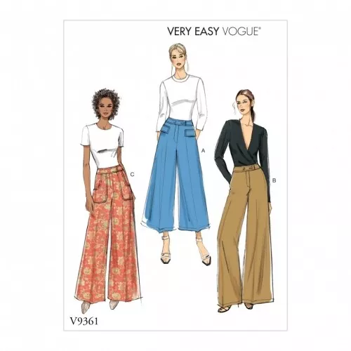 Vogue Sewing Pattern 9361 Women A5 (6-8-10-12-14)