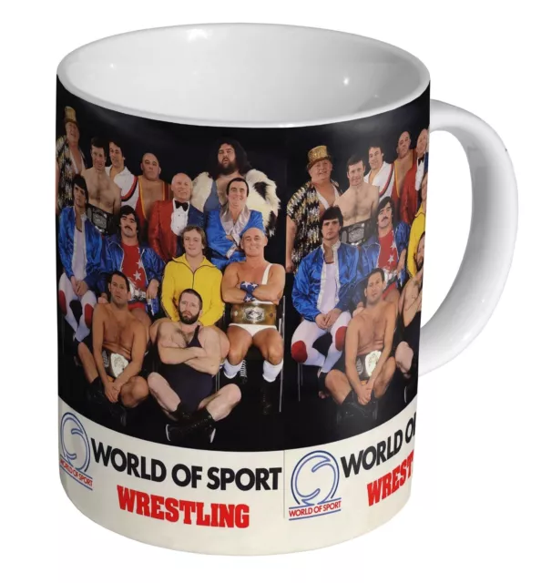 ITV World Of Sport Wrestling - Ceramic Coffee Mug / Tea Cup