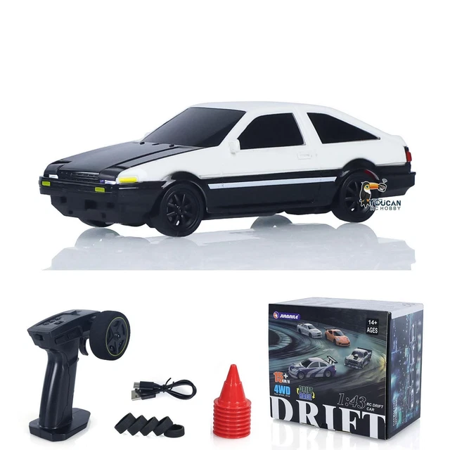 JONRRYIN Mini RC Drift Auto 1:43 – 4WD, 15 Km/u, Met LED