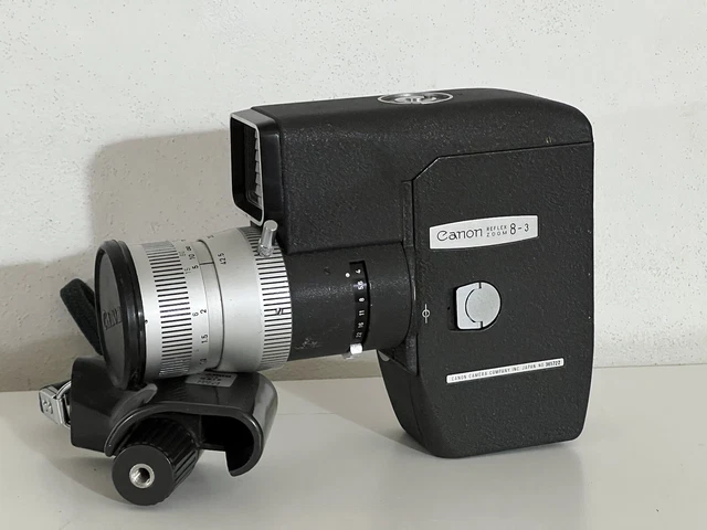 Canon Reflex Zoom 8-3 Cinepresa 8 mm + Grip C-8 E Custodia Originale