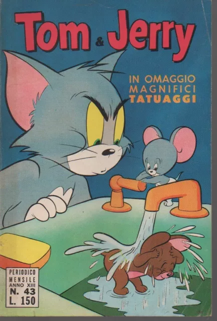 Tom & Jerry n. 43 - Anno XIII - 1972 - CON OMAGGIO TATUAGGI